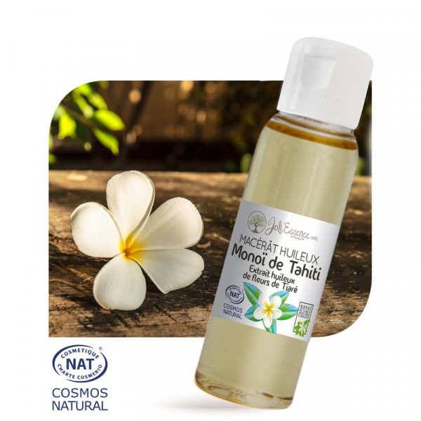 huile végétale de monoi de tahiti bio